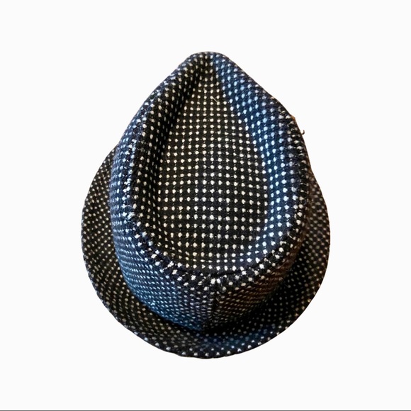 Black & White Fedora Hat - Picture 5 of 8